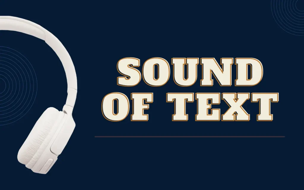 Sound of text