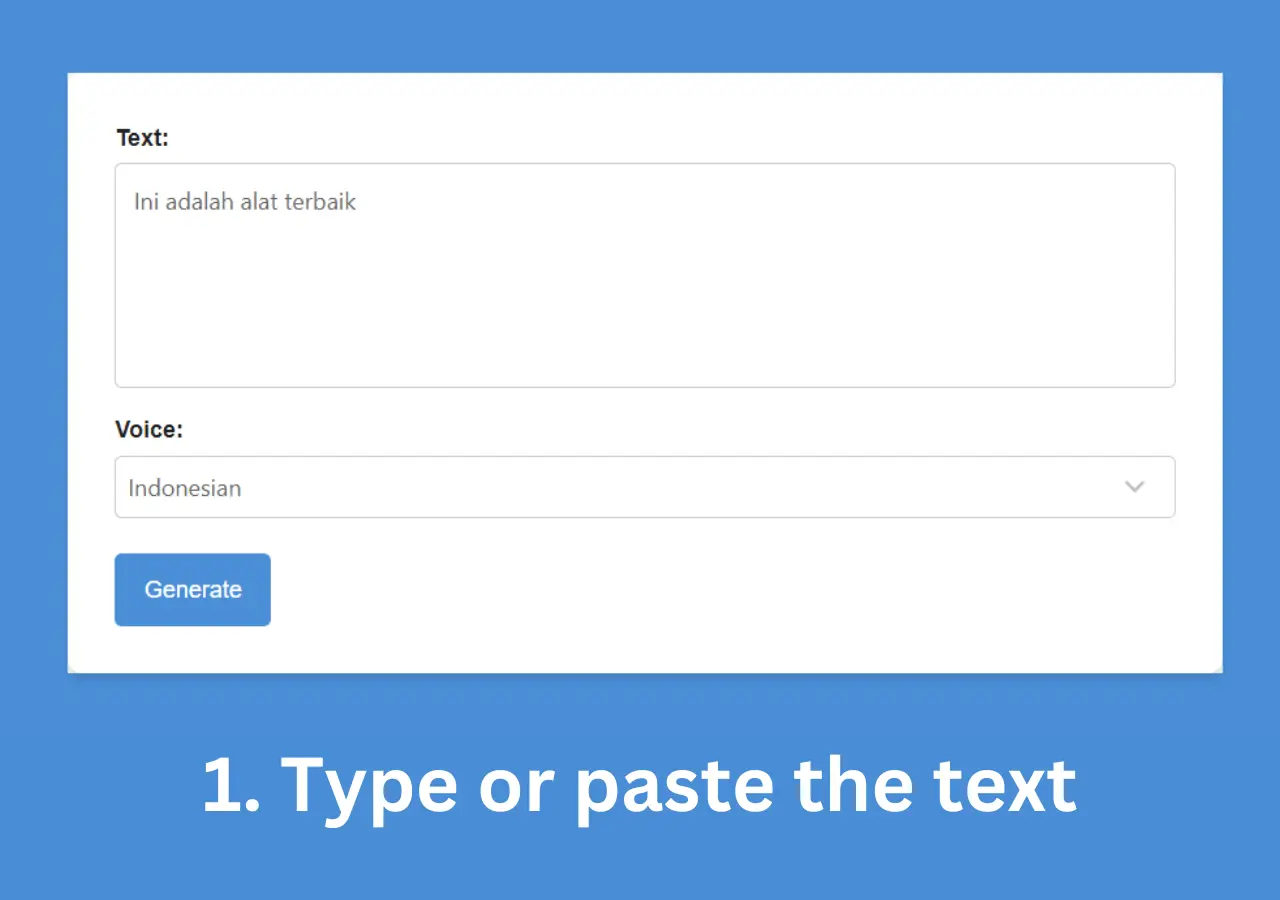 Type or paste the text